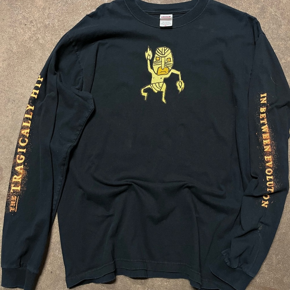 Vintage Tragically Hip Black Long Sleeve Shirt In Between Evolution